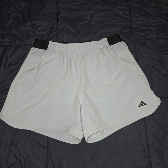 adidas Other - Adidas Light Blue Sports Shorts with Black Waistband